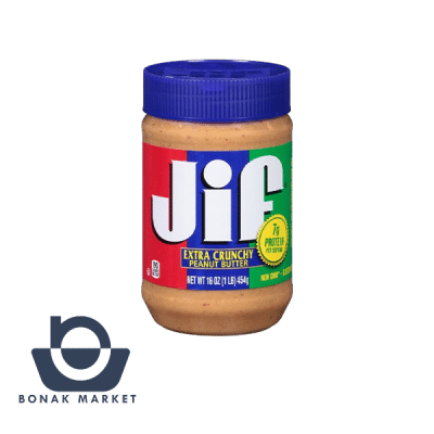 کره بادام زمینی جیف JIF مدل کرانچی