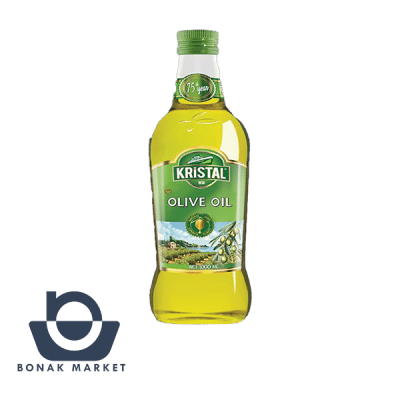 روغن زیتون بکر با بویی ملایم کریستال 1 لیتر