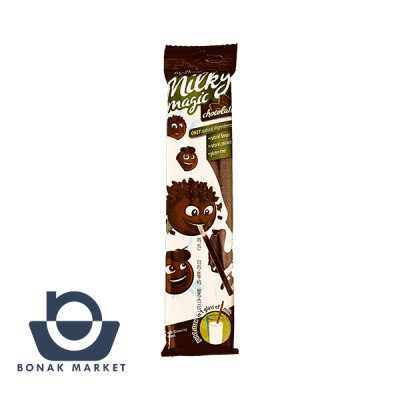 نی شیر شکلاتی ۵ عددی میلکی مجیک Milky magic بسته 24 عددی