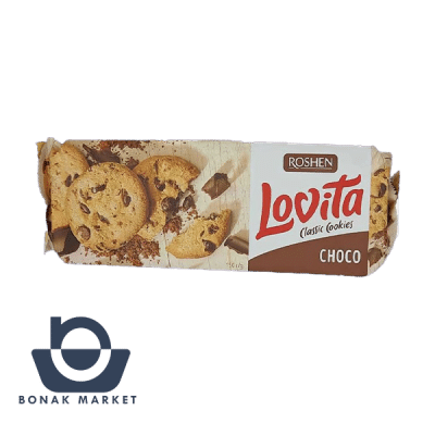 بیسکویت کوکی روشن Roshen مدل شکلاتی ۱۵۰ گرم