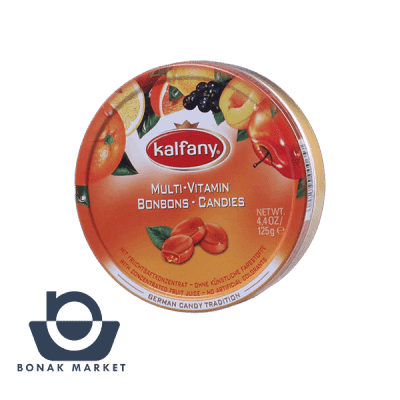 آبنبات با طعم میوه  های قرمز کالفانی (kalfany) 150 گرمی