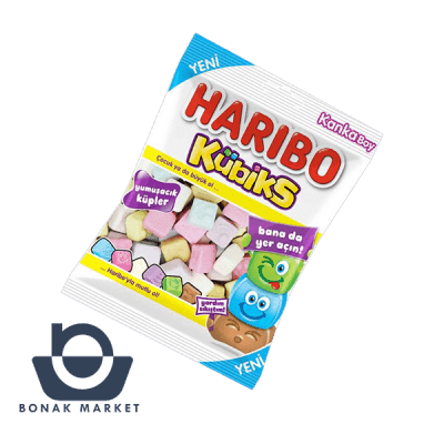 پاستیل هاریبو مدل مکعبی Kubiks وزن 130 گرم HARIBO