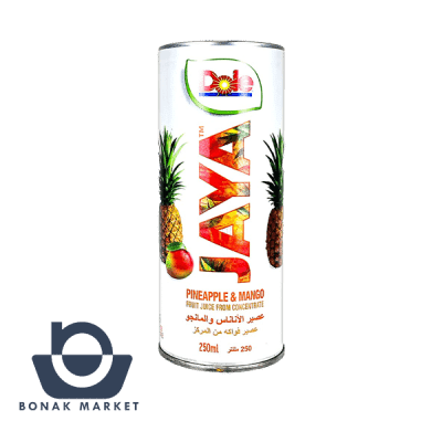 نوشیدنی اناناس و انبه ی جایا دله (dole) 250 میلی لیتر_24 عددی