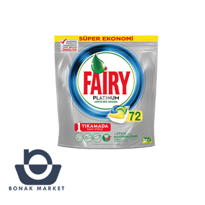 قرص ماشین ظرفشویی فیری پلاتینیوم 72 عددی Fairy