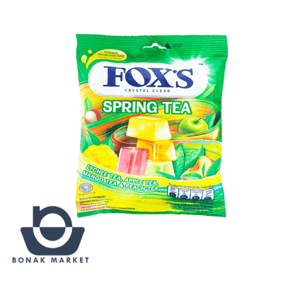 آبنبات پاکتی فاکس با طعم چای بهاری FOXS