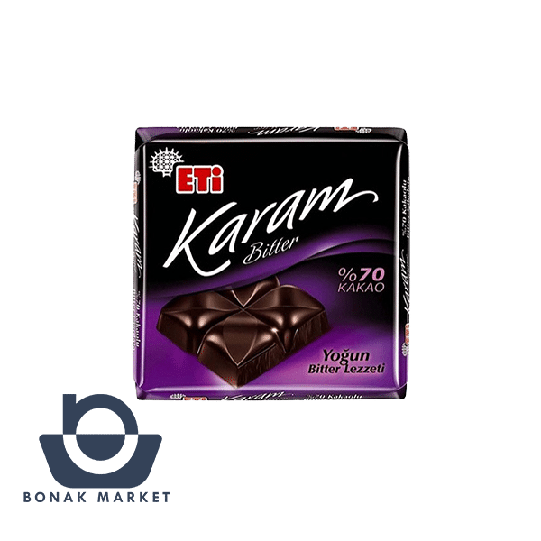 شکلات تلخ 70% اتی کارام 50 گرم ETi karam