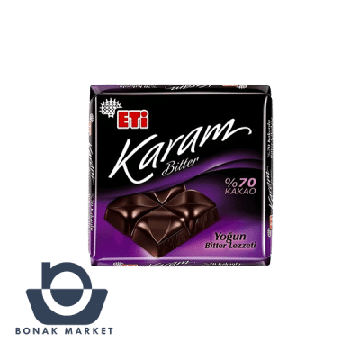 شکلات تلخ 70% اتی کارام 50 گرم ETi karam