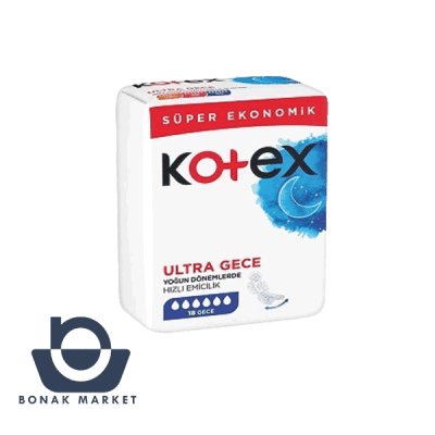 نوار بهداشتی کوتکس ویژه شب مدل Ultra Gece بسته 16 عددی