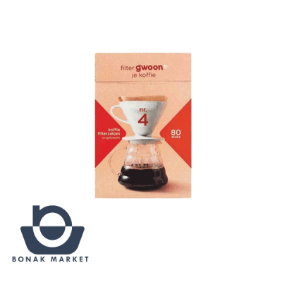فیلتر قهوه گوون مدل V60 بسته80عددی