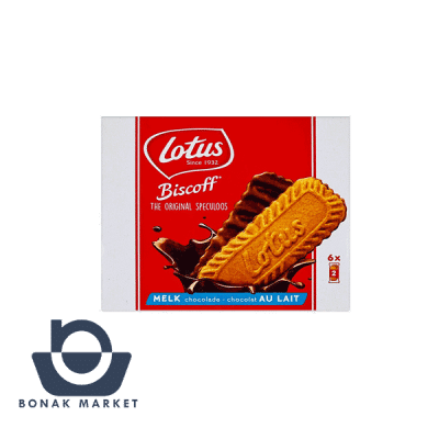 بیسکویت لوتوس شکلاتی پذیرایی 6 بسته 2 عددی