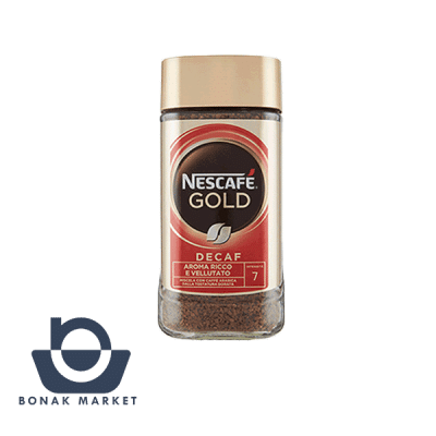 قهوه فوری نسکافه گلد (Nescafe Gold) مقدار 200 گرم آلمانی بدون کافئین