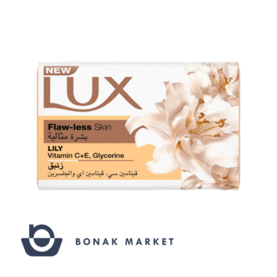 صابون لوکس Lux مدل Flawless Skin با رایحه گل زنبق وزن 170 گرم