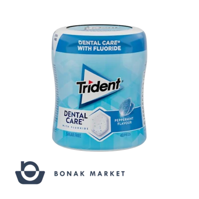 آدامس قوطی تریدنت دنتال کر طعم نعناع فلفلی (Dental Care – Peppermint)