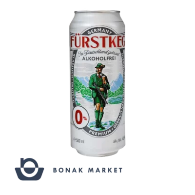 آبجو بدون الکل فورستکگ Furstkeg اصل آلمان حجم ۵۰۰ میلی لیتر