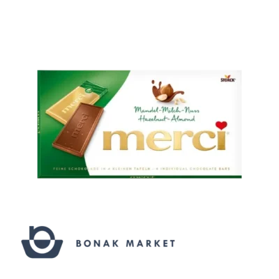 شکلات مرسی با طعم فندق و بادام Merci