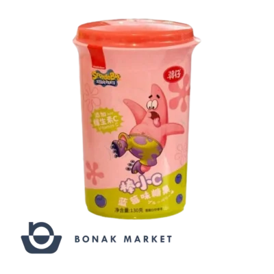 آبنبات طعم بلوبری Sponge Bob پاتریک 130 گرمی