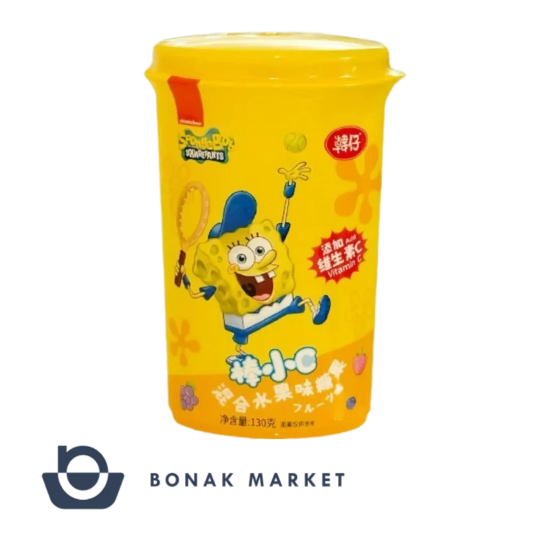 آبنبات مخلوط میوه ها Sponge Bob باب اسفنجی 130 گرمی