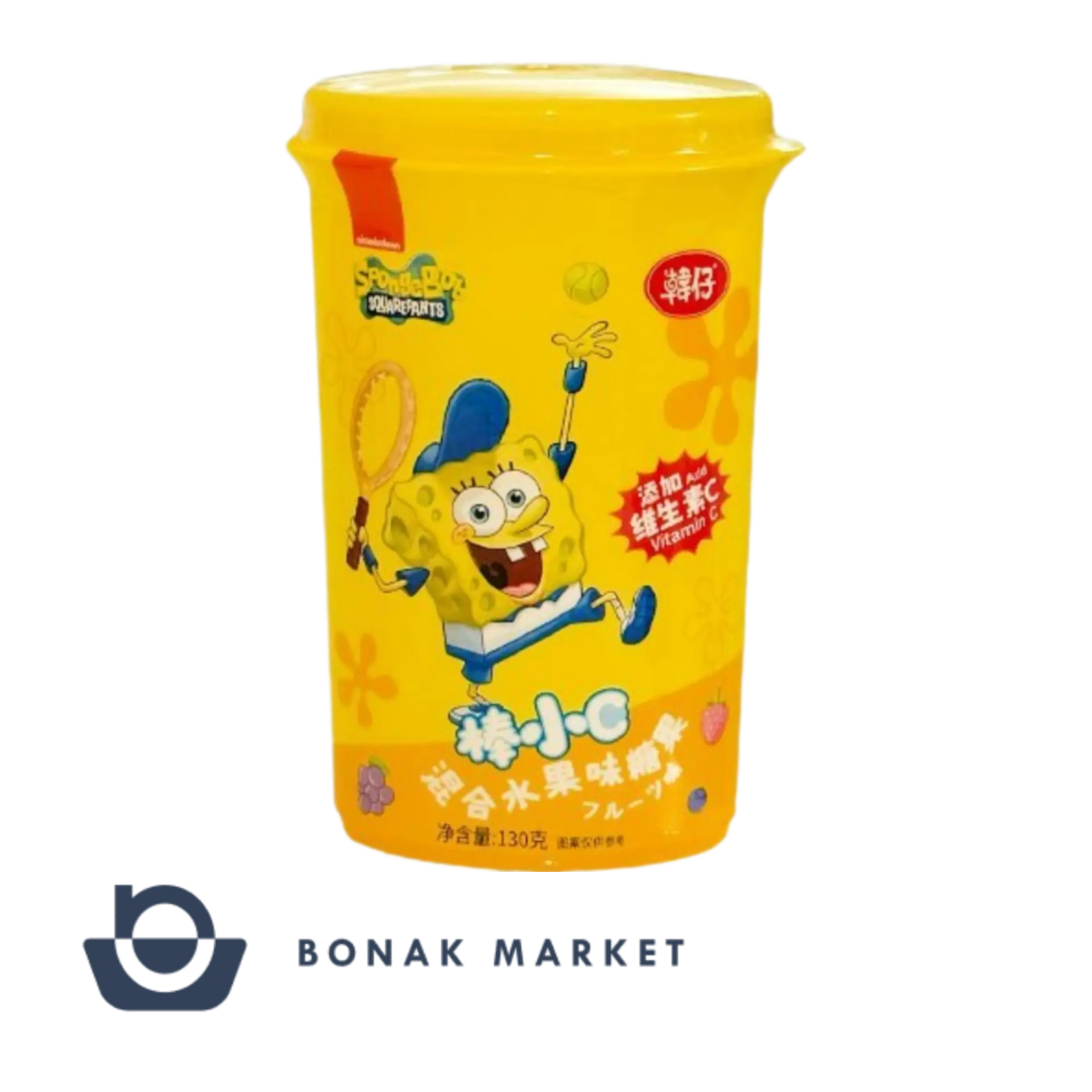 آبنبات مخلوط میوه ها Sponge Bob باب اسفنجی 130 گرمی