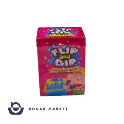 پاستیل مایع ترش flip and dip صورتی